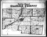 Clarke County Outline Map, Clarke County 1875